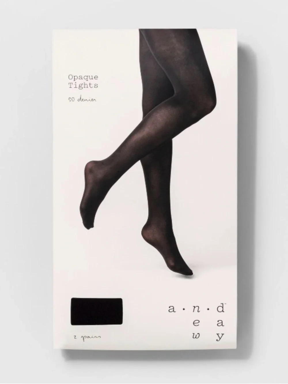 a new day Black Sheer Opaque Women's Tights